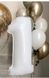 Фольгована кулька з гелієм Цифри Білі (від 0 до 9 на вибір) 40", розмір 102 см 1207-0006 фото 1