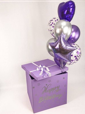 Коробка сюрприз з кульками "Elegance " 2112-1359 фото