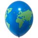 Кулька латексна з гелієм Земна куля 30 см 1103-2051 фото 2
