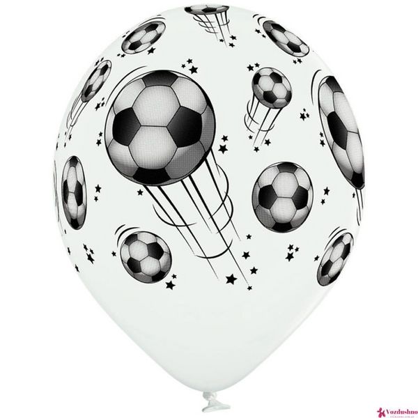 Кулька латексна з гелієм М'ячі футбольні 30 см 1103-1621 фото