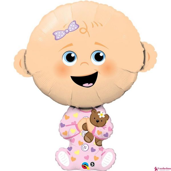 Кулька фольгована з гелієм Малюк дівчинка 38" 3207-0154  фото