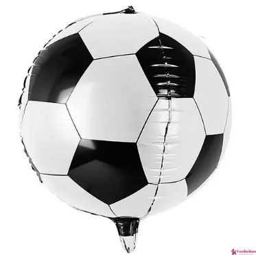 Фольгавана кулька з гелієм Футбольний м'яч, Сфера, розмір 41 см, 1202-3025 1202-3025 фото