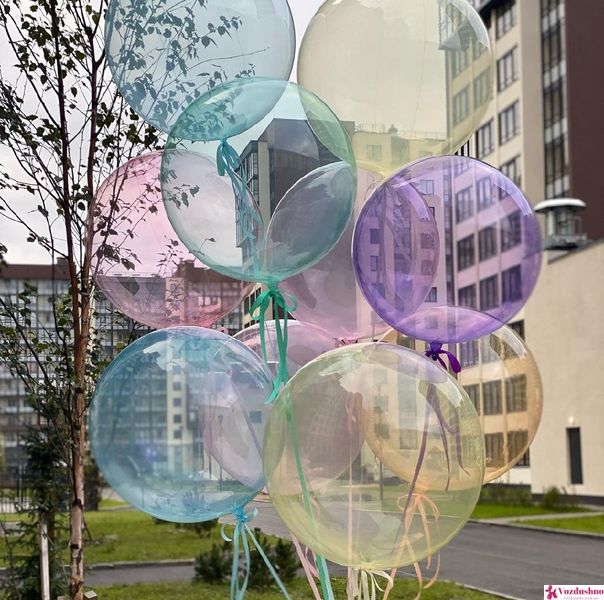 Кулька з гелієм Bubbles (баблс, бабл, BOBO) прозора 22" 1111-1127 фото