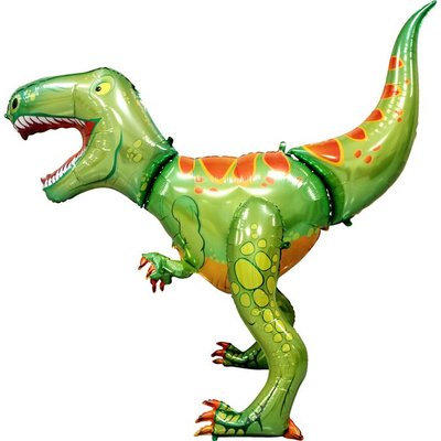 Фольгована кулька ходяча фігура Динозавр 3207-1401 фото