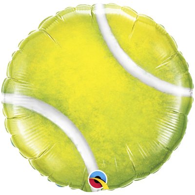 Кулька фольгована з гелієм Круг Тенісний м'яч 18, розмір 45х45 см 3202-0664 фото