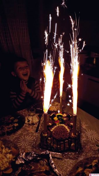 MF-002 свечи фейерверки в торт, холодный фонтан 15 см, 70 сек, 4 шт/уп Maxsem MF-002 фото