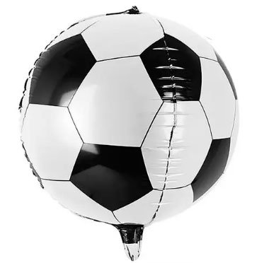 Фольгавана кулька з гелієм Футбольний м'яч, Сфера, розмір 41 см, 1202-3025 1202-3025 фото